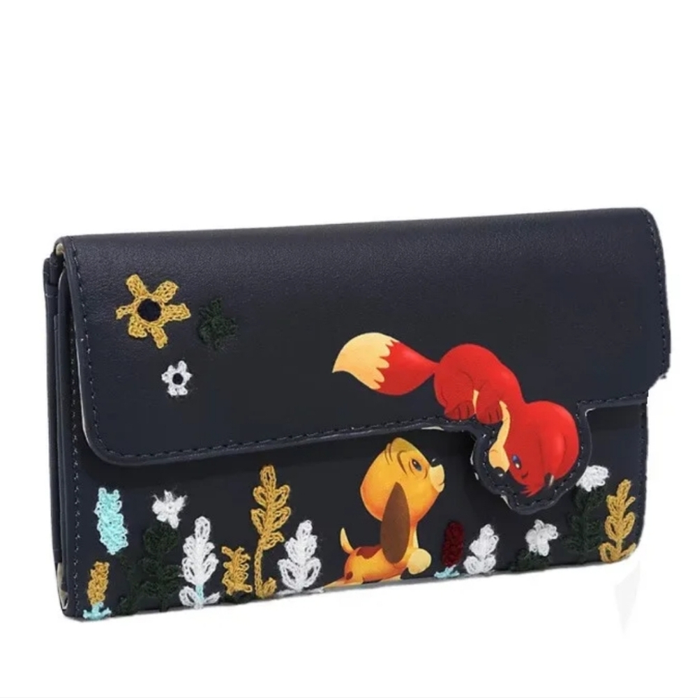 Disney The Fox and the Hound Floral Snap Wallet HER UNIVERSE NEW with tags RARE